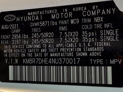 2022 Hyundai Palisade Calligraphy - HYUNDAI CPO / AWD / DUAL SUNROOF