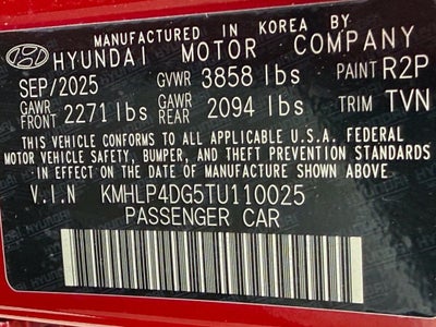 2026 Hyundai Elantra Limited - HYUNDAI CPO / CLEAN CARFAX / ONE OWNER
