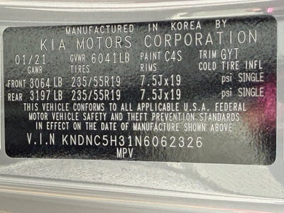 2022 Kia Carnival EX - CARFAX ONE OWNER