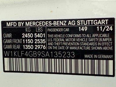 2025 Mercedes-Benz E-Class E 350