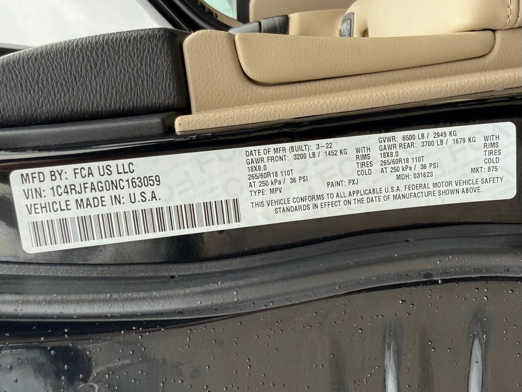 2022 Jeep Grand Cherokee WK Laredo E