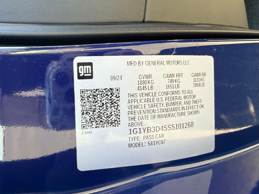 2025 Chevrolet Corvette Stingray 2LT