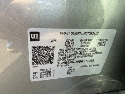 2025 Chevrolet Tahoe LT