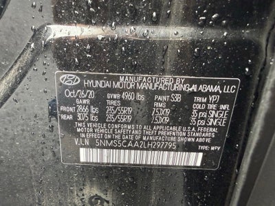 2020 Hyundai Santa Fe Limited