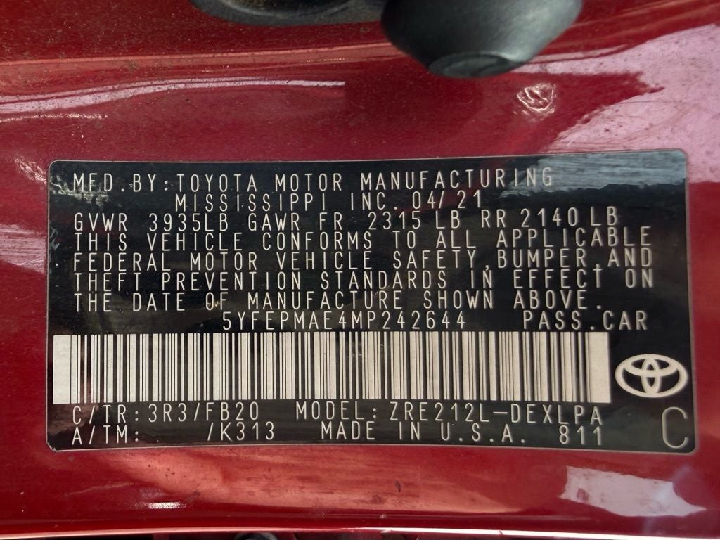 2021 Toyota Corolla LE