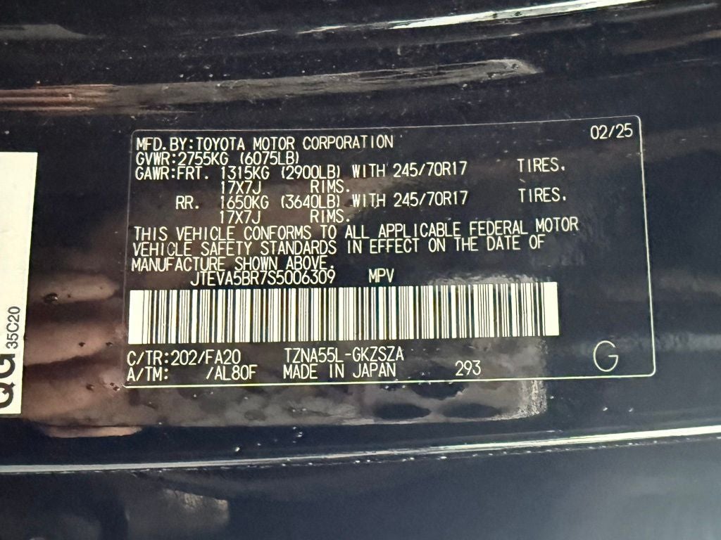 2025 Toyota 4Runner SR5