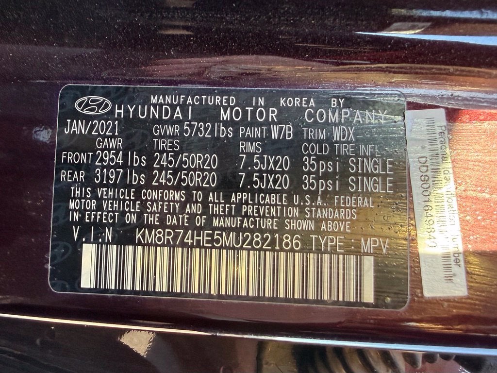 2021 Hyundai Palisade Calligraphy