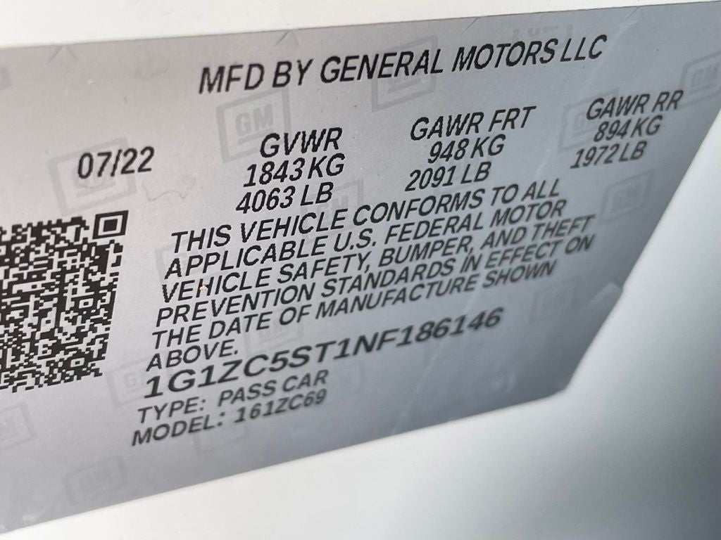 2022 Chevrolet Malibu LS 1FL