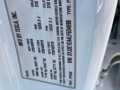 2020 Tesla Model 3 Standard