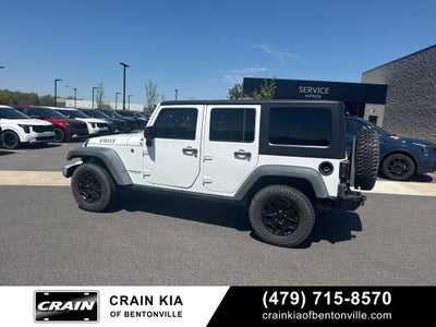 2016 Jeep Wrangler Unlimited Willys - 4WD / CLEAN CARFAX