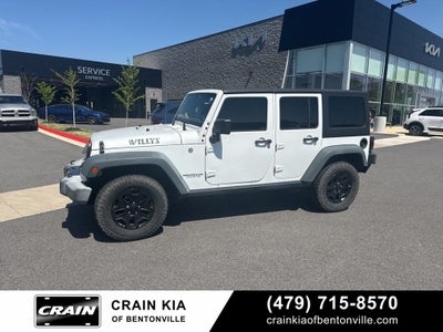 2016 Jeep Wrangler Unlimited Willys - 4WD / CLEAN CARFAX