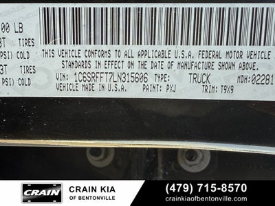 2020 RAM 1500 Big Horn/Lone Star - 4WD / CLEAN CARFAX