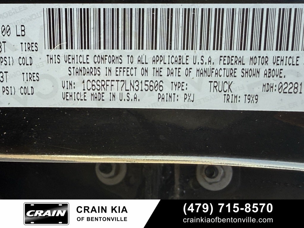 2020 RAM 1500 Big Horn/Lone Star - 4WD / CLEAN CARFAX