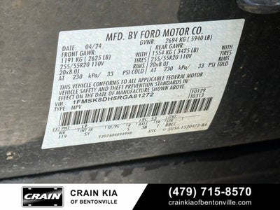2024 Ford Explorer XLT - 4WD / CLEAN CARFAX / ONE OWNER