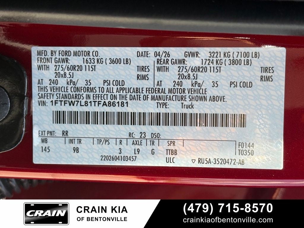 2026 Ford F-150 Platinum - 4WD / CLEAN CARFAX / ONE OWNER