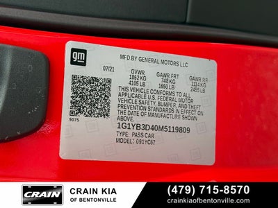 2021 Chevrolet Corvette Stingray 2LT