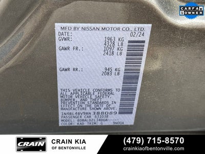 2024 Nissan Altima 2.5 S - CLEAN CARFAX / ONE OWNER