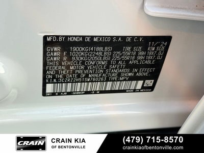 2025 Honda HR-V Sport - AWD / CLEAN CARFAX / ONE OWNER