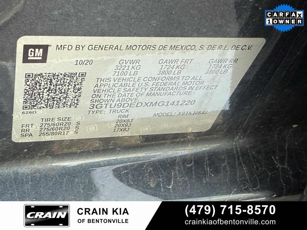 2021 GMC Sierra 1500 SLT - 4WD / CLEAN CARFAX / ONE OWNER