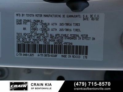 2022 Toyota Tacoma TRD Pro V6 - 4WD / SUNROOF / ONE OWNER