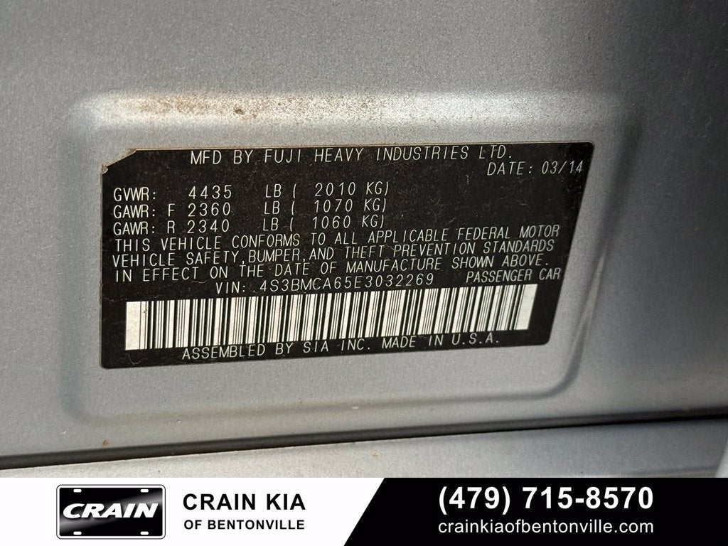 2014 Subaru Legacy 2.5i - AWD