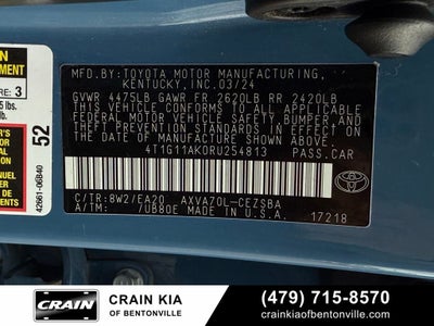 2024 Toyota Camry SE - CARFAX ONE OWNER