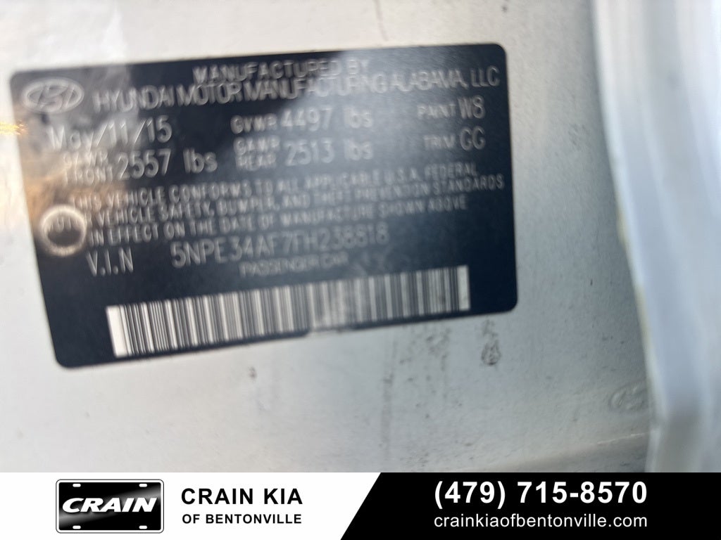 2015 Hyundai Sonata Limited - WHOLESALE / AS-IS