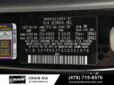 2025 Kia Sorento X-Line SX Prestige - KIA CPO / AWD / PANORAMIC SUNROOF