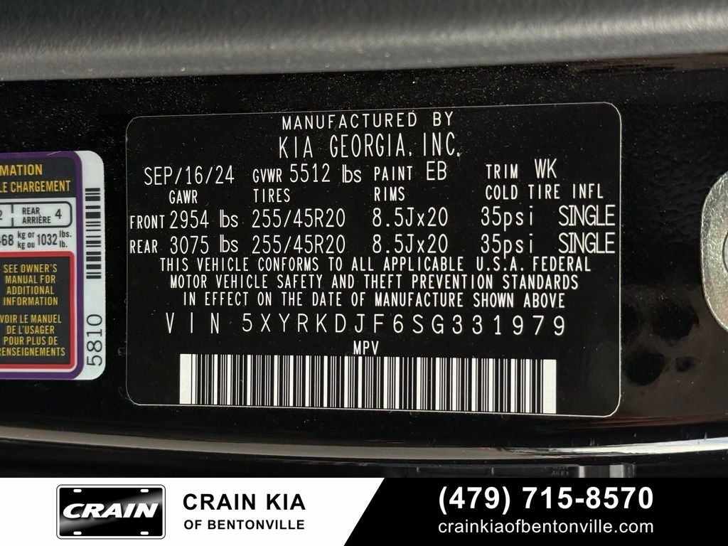 2025 Kia Sorento X-Line SX Prestige - KIA CPO / AWD / PANORAMIC SUNROOF