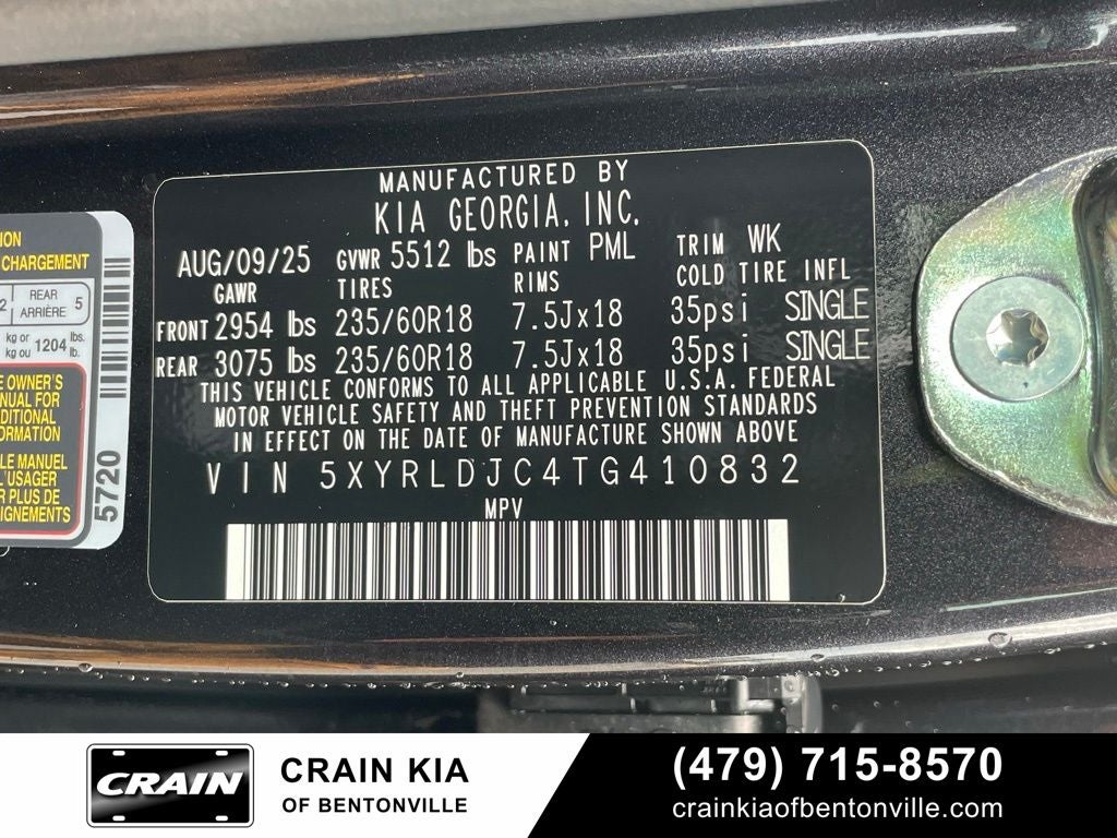 2026 Kia Sorento S - KIA CPO / AWD / ONE OWNER