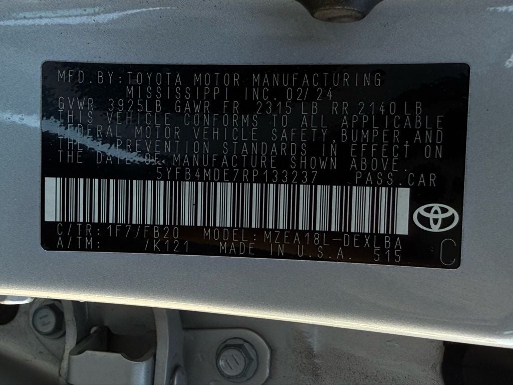 2024 Toyota Corolla LE