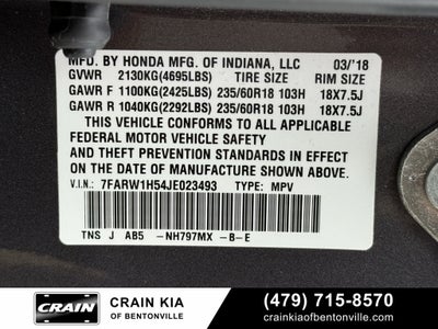 2018 Honda CR-V EX - SUNROOF