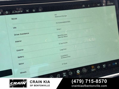 2022 Rivian R1T Adventure - AWD / QUAD MOTOR / LARGE BATTERY / CLEAN CARFAX