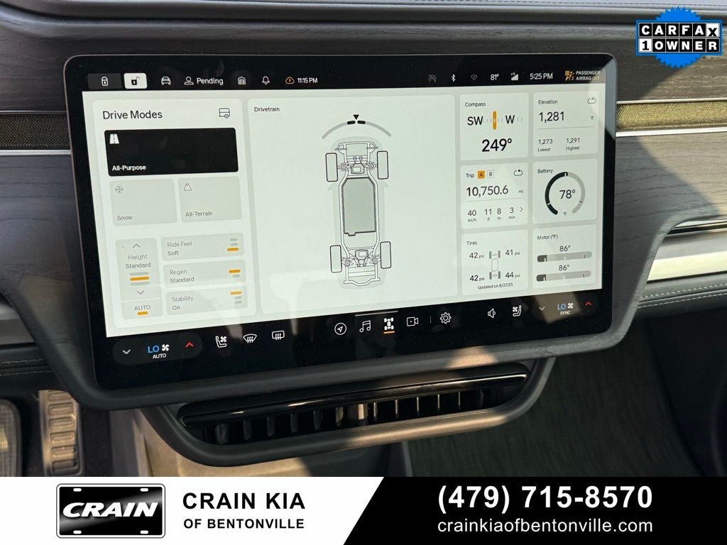 2025 Rivian R1T Adventure Dual Motor Standard Pack - AWD / CLEAN CARFAX / ONE OWNER