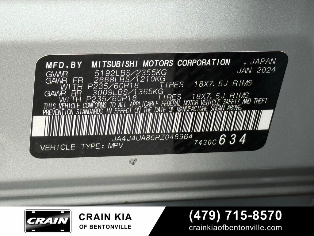 2024 Mitsubishi Outlander ES - 4WD / CLEAN CARFAX HISTORY