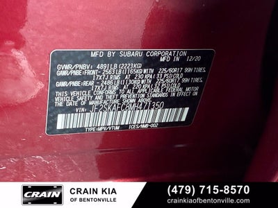 2021 Subaru Forester Premium - AWD / CLEAN CARFAX / PANORAMIC SUNROOF