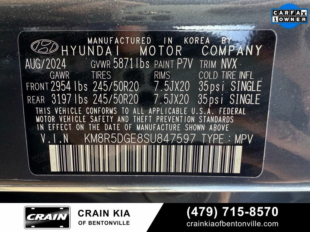 2025 Hyundai Palisade Limited - AWD / DUAL SUNROOF / ONE OWNER