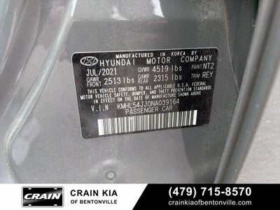 2022 Hyundai Sonata Hybrid Limited - CLEAN CARFAX / 51 HWY MPG / SOLAR PANEL ROOF