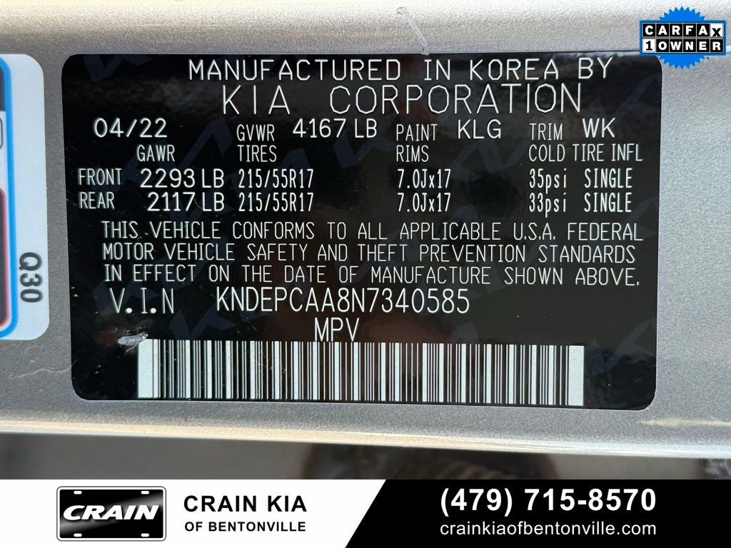 2022 Kia Seltos LX - KIA CPO / AWD / ONE OWNER