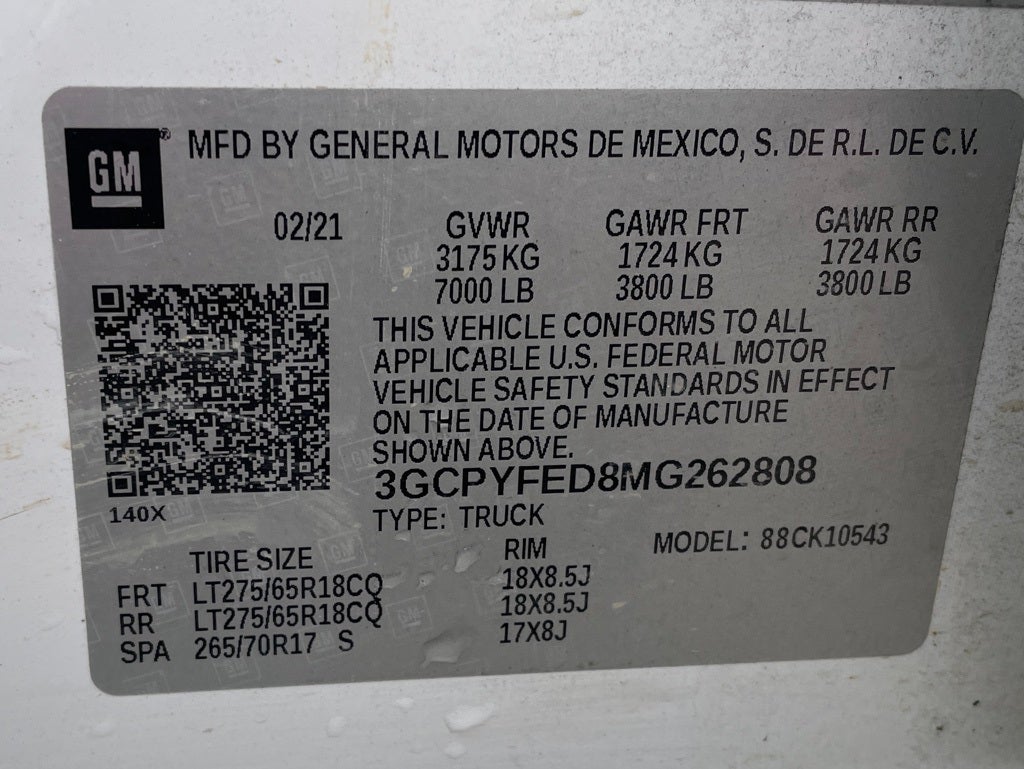 2021 Chevrolet Silverado 1500 LT Trail Boss 4X4 / ONE OWNER