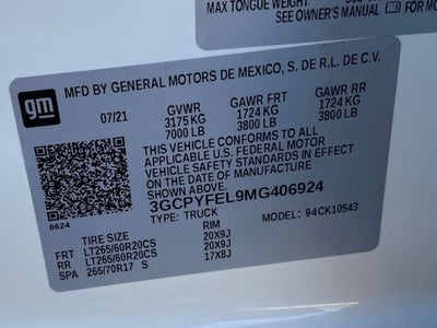 2021 Chevrolet Silverado 1500 LT Trail Boss 4X4 / HEATED SEATS