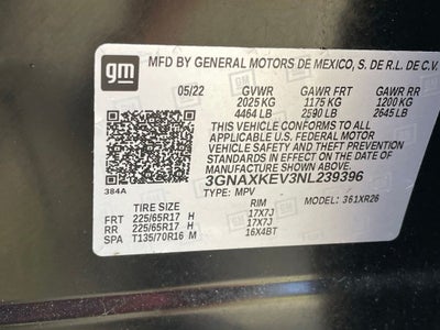 2022 Chevrolet Equinox LT ONE OWNER