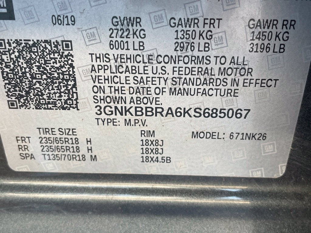 2019 Chevrolet Blazer Base 1LT / HEATED SEATS / POWER LIFT GATE