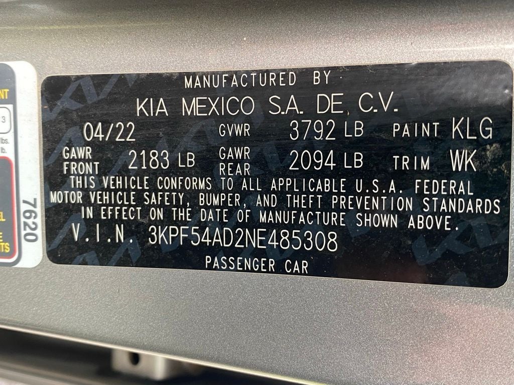 2022 Kia Forte GT-Line NAV / REMOTE START