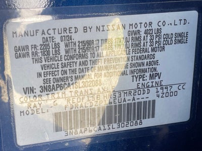 2025 Nissan Kicks SV ONE OWNER