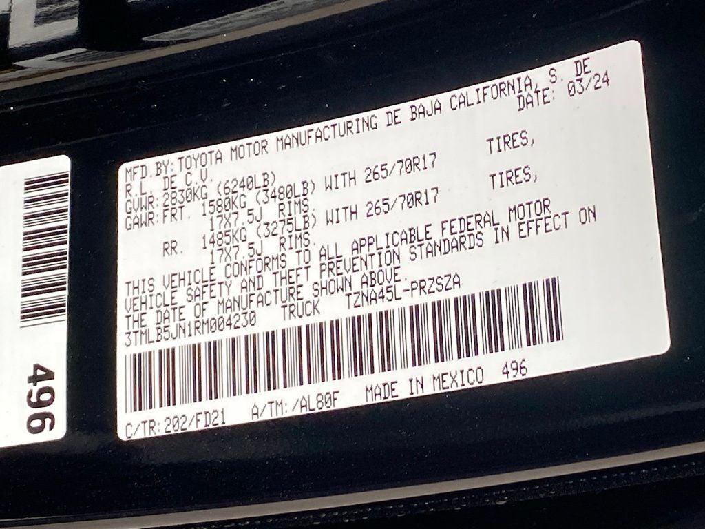 2024 Toyota Tacoma TRD Off-Road