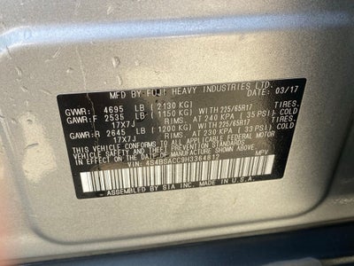 2017 Subaru Outback 2.5i