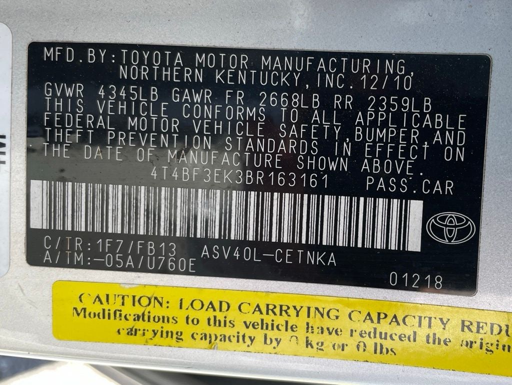 2011 Toyota Camry LE LOW PAYMENTS