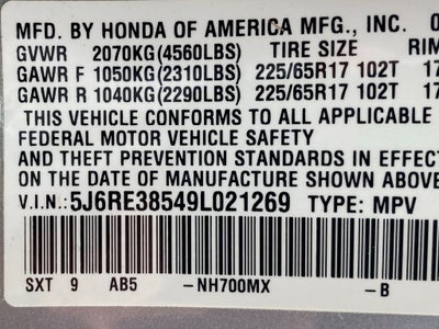 2009 Honda CR-V EX ONE OWNER / LOW PAYMENT