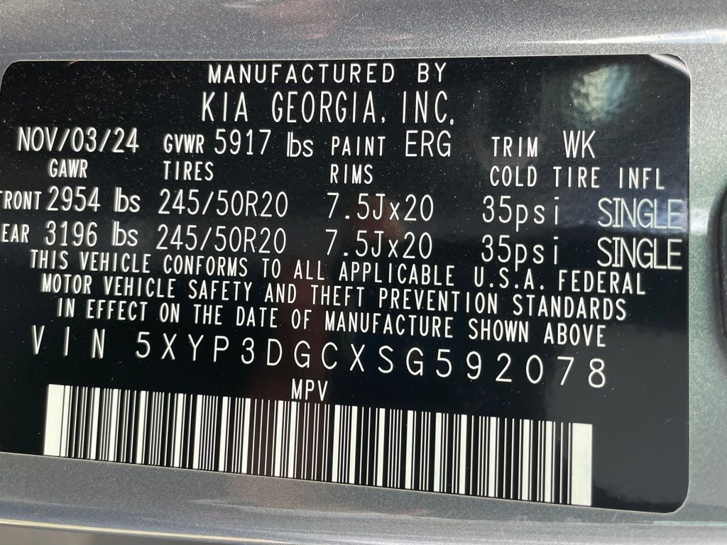 2025 Kia Telluride EX AWD / 3RD ROW / COOLED SEATS